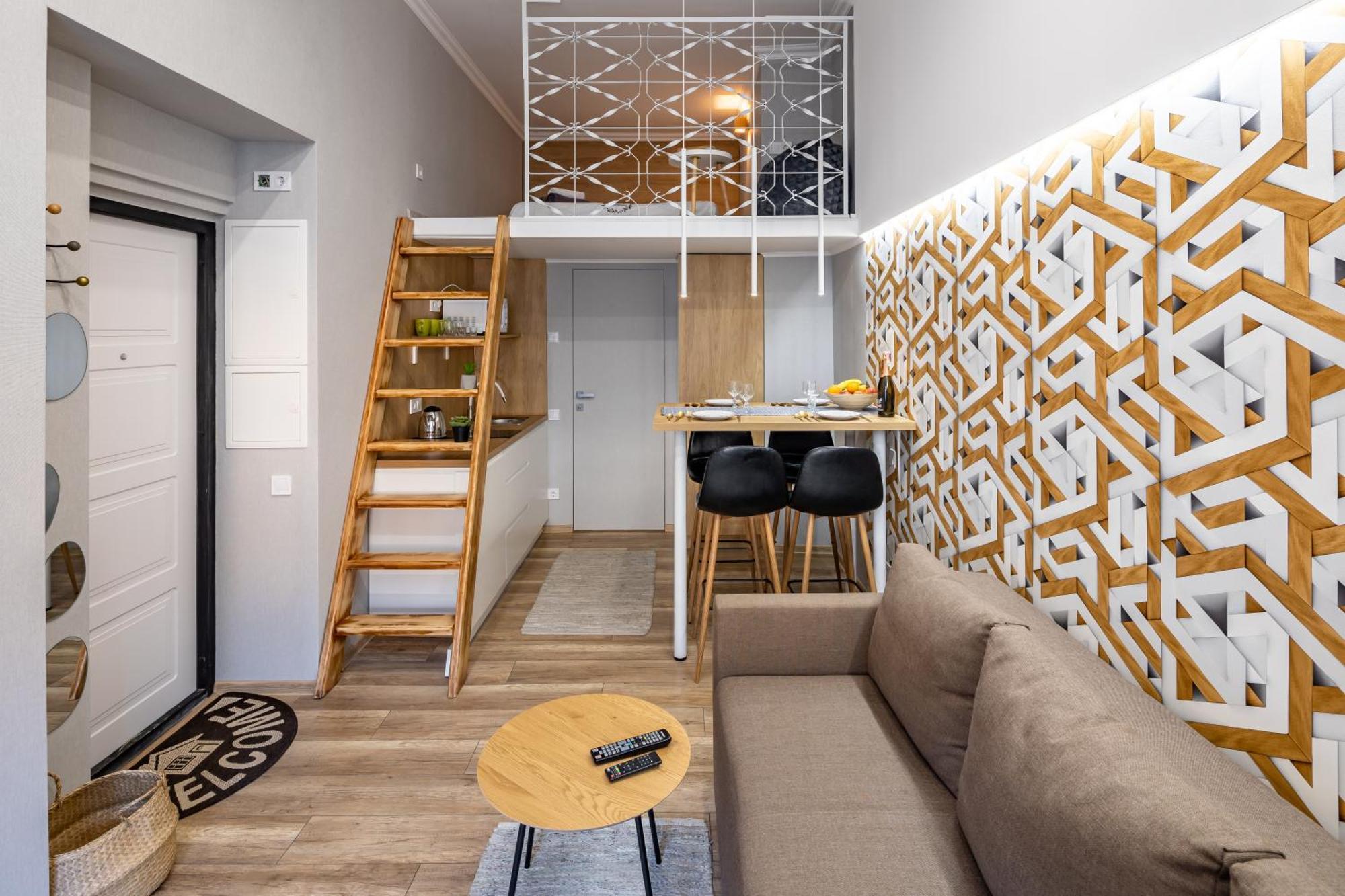 Bv Apartments Black And White 利沃夫 外观 照片