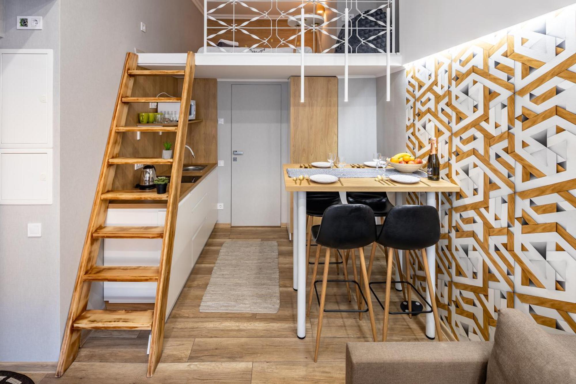 Bv Apartments Black And White 利沃夫 外观 照片
