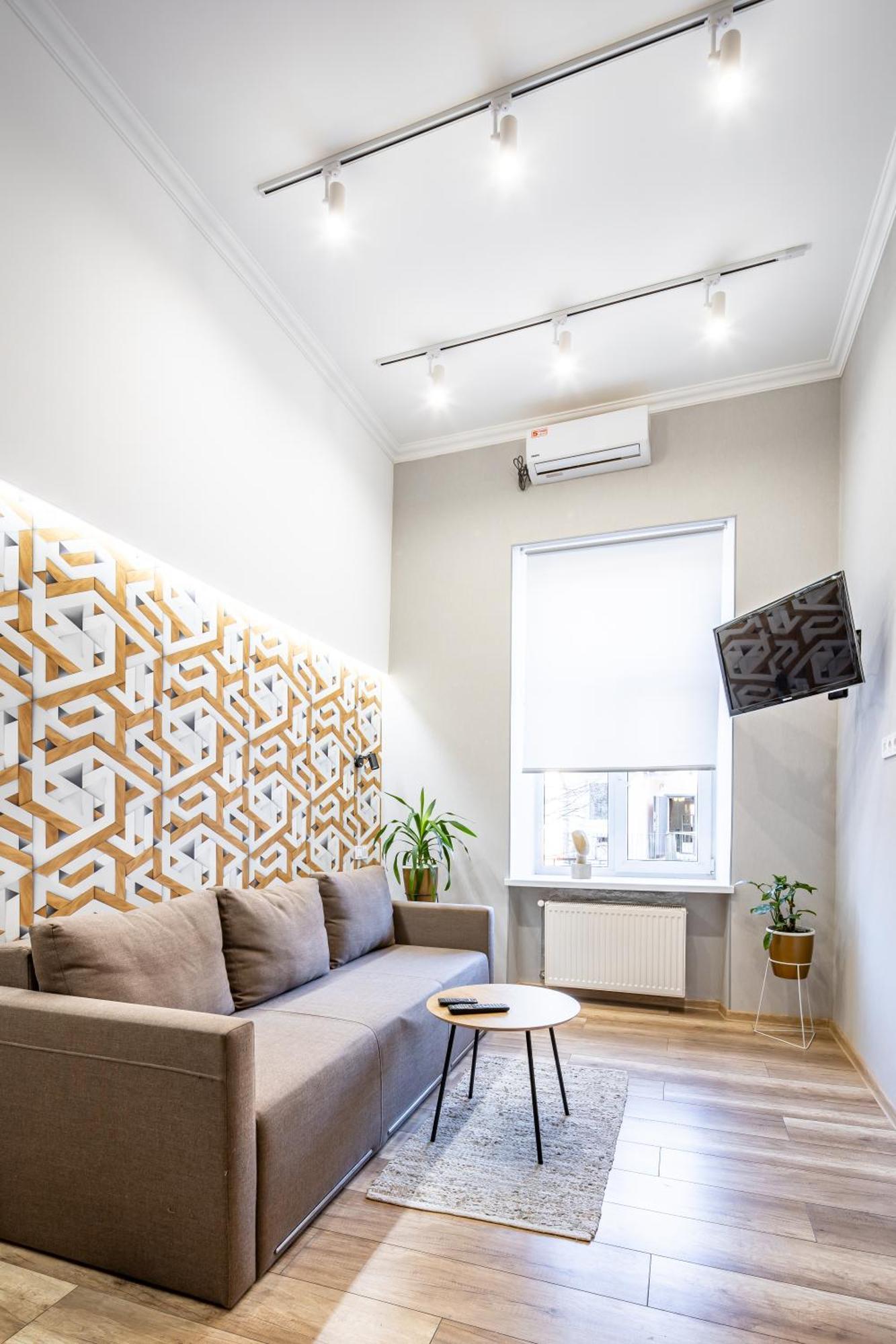 Bv Apartments Black And White 利沃夫 外观 照片