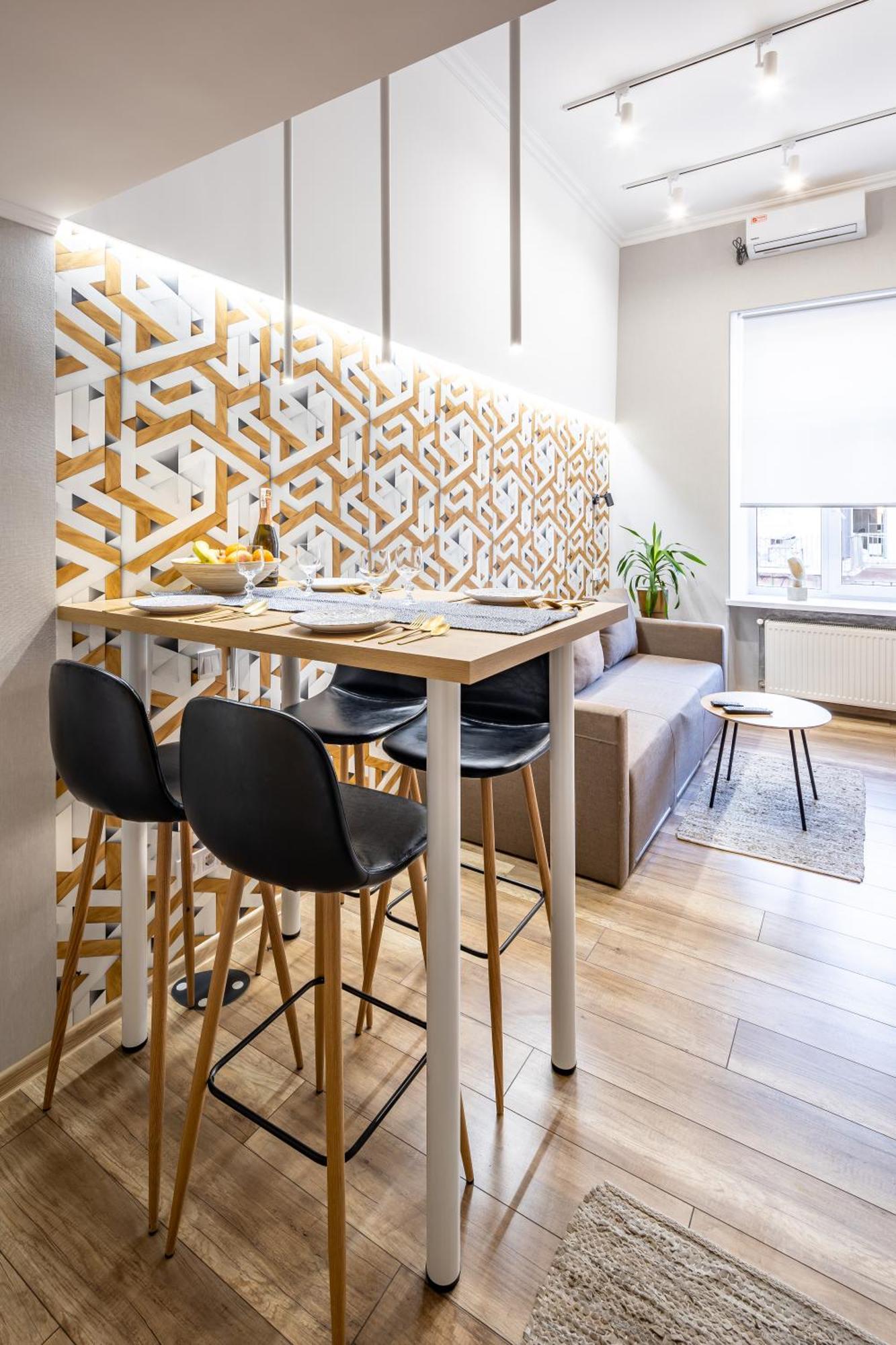 Bv Apartments Black And White 利沃夫 外观 照片